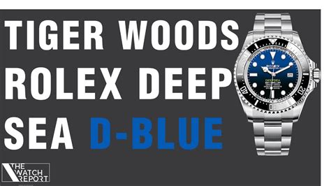 tiger woods rolex sea dweller|More.